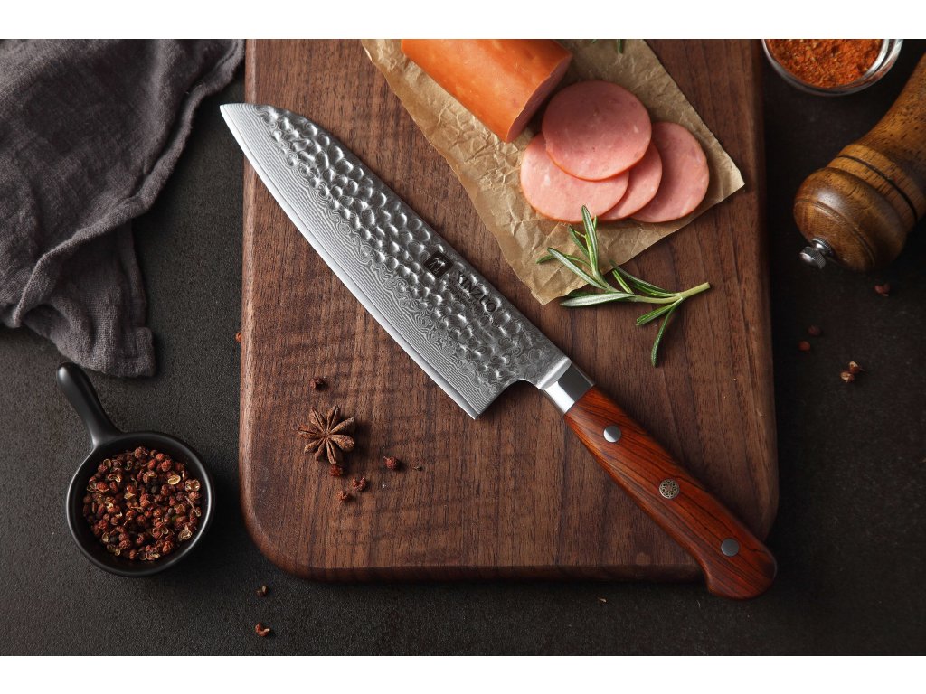 Nóż Santoku XinZuo Yun B9H