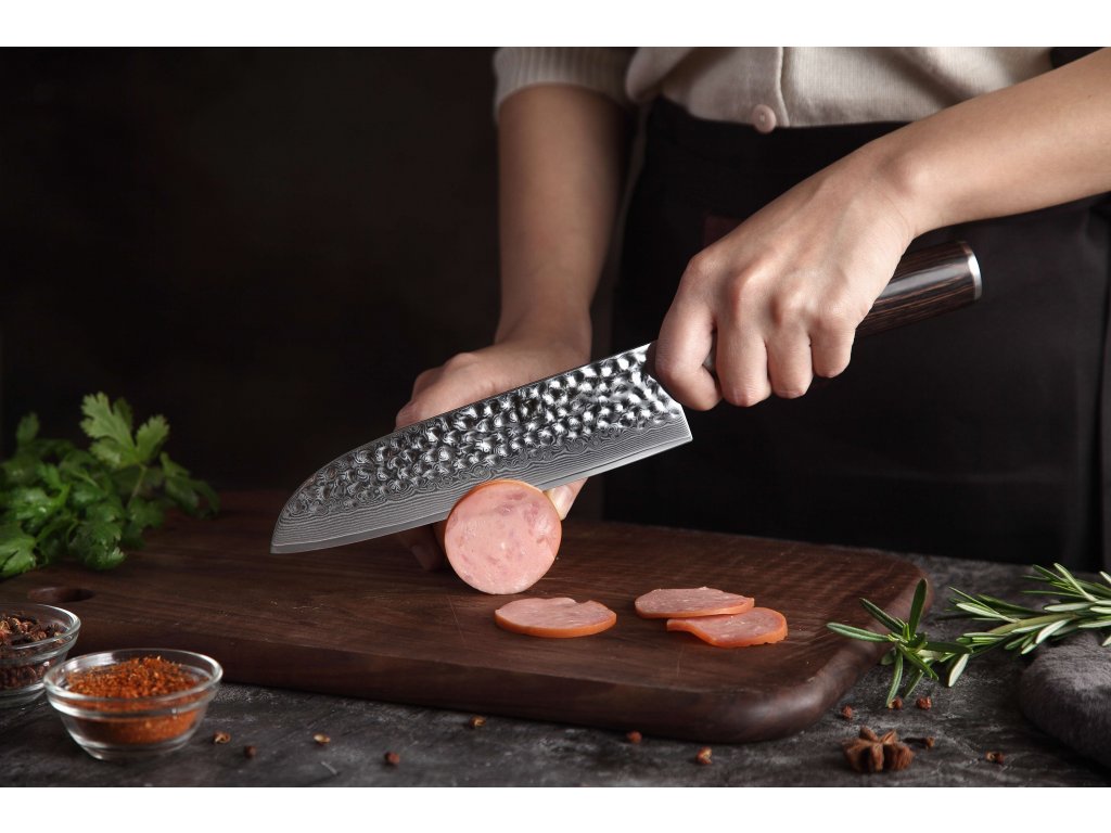 Nóż Santoku XinZuo He 7