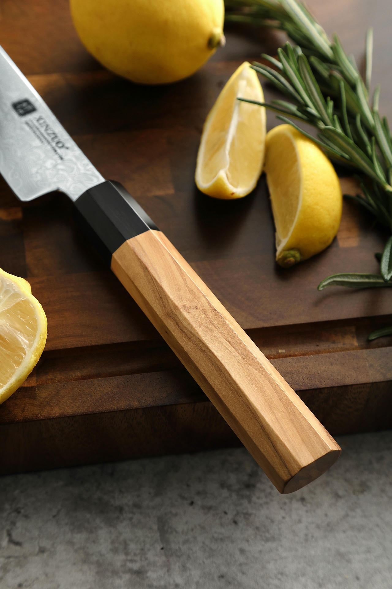 Rękojeść noża santoku PM8O