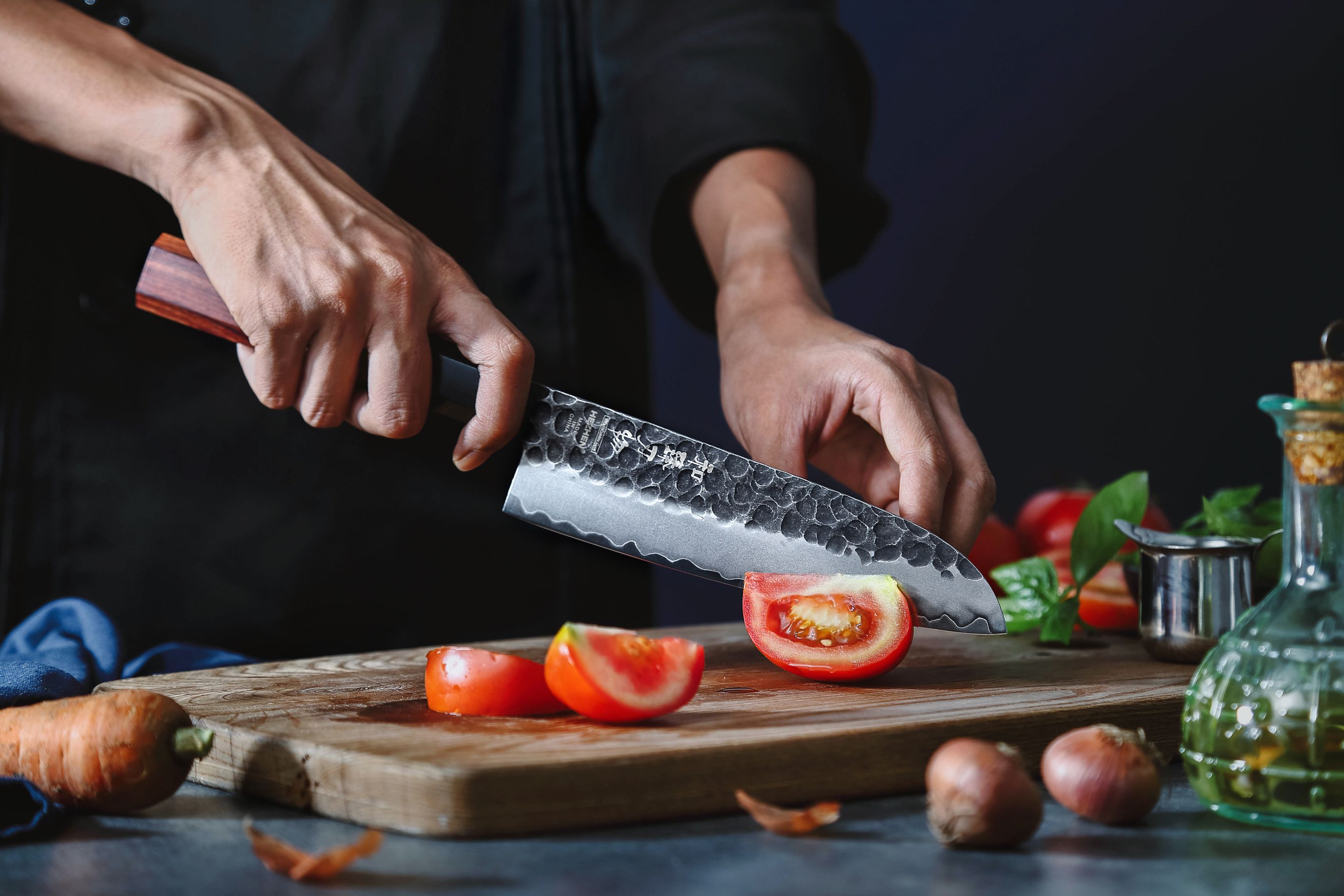 Nóż Santoku HEZHEN PM8S 7